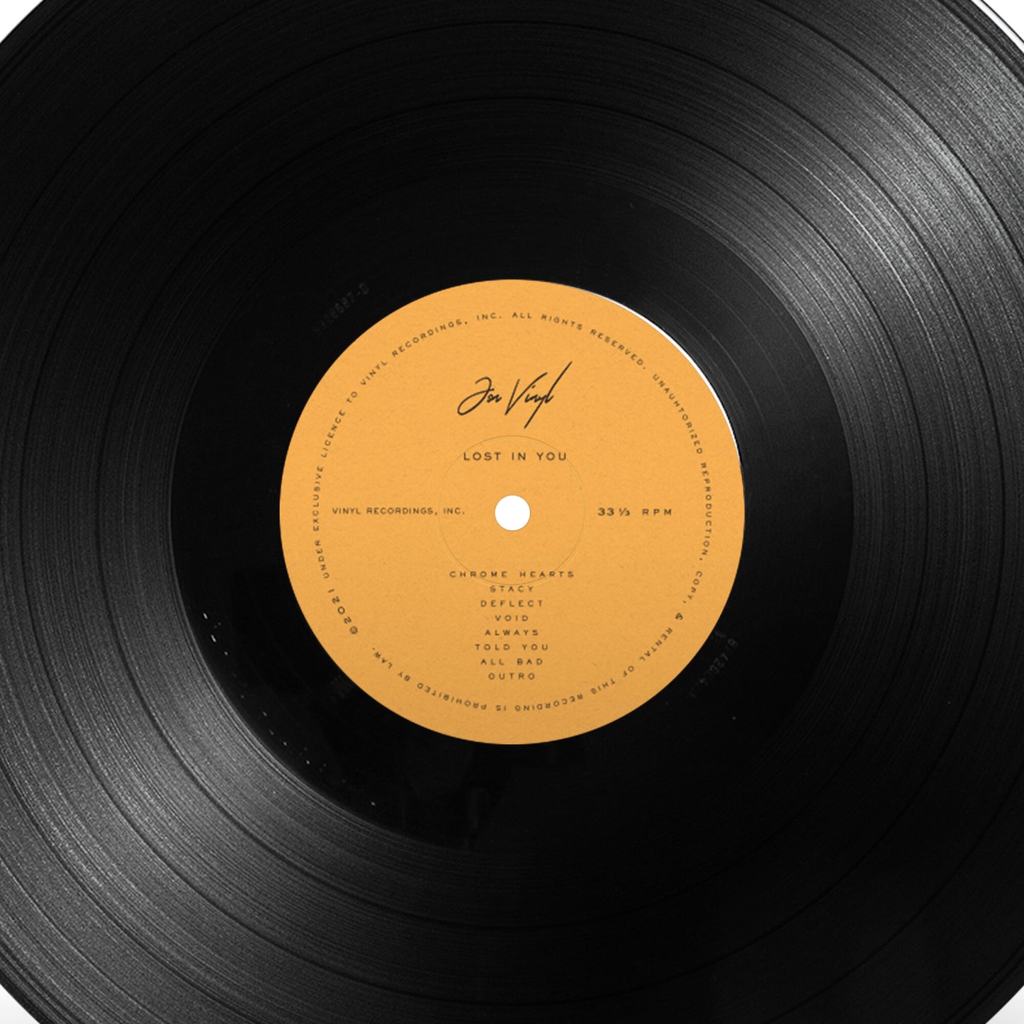 12" LOST IN YOU VINYL RECORD